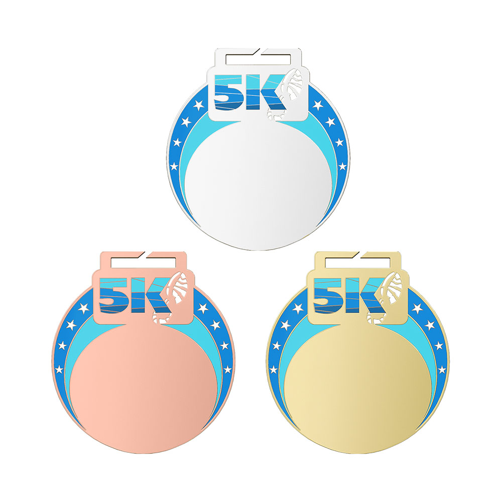 5K Medal - Dynamic and Passionate Running All