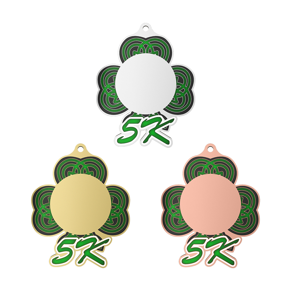 Shamrock 5K Running Medal All