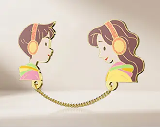 Hanging Chains Metal Pins