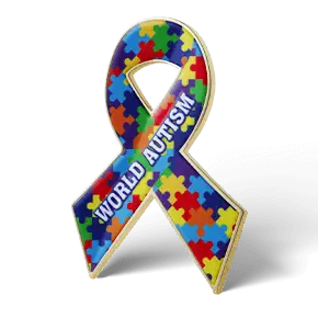 Ribbon Shape Custom Pins