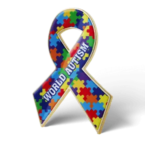 Ribbon Shape Custom Pins