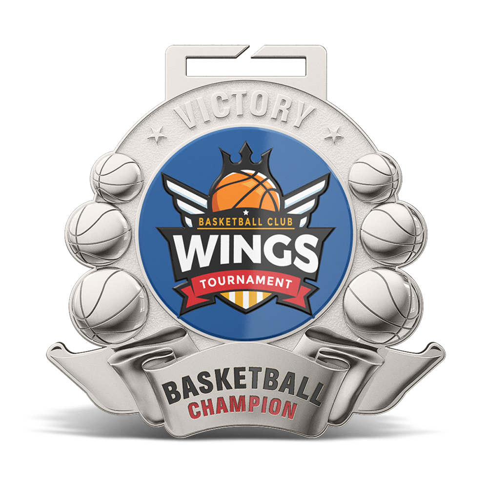 UV Printed Basketball Medals