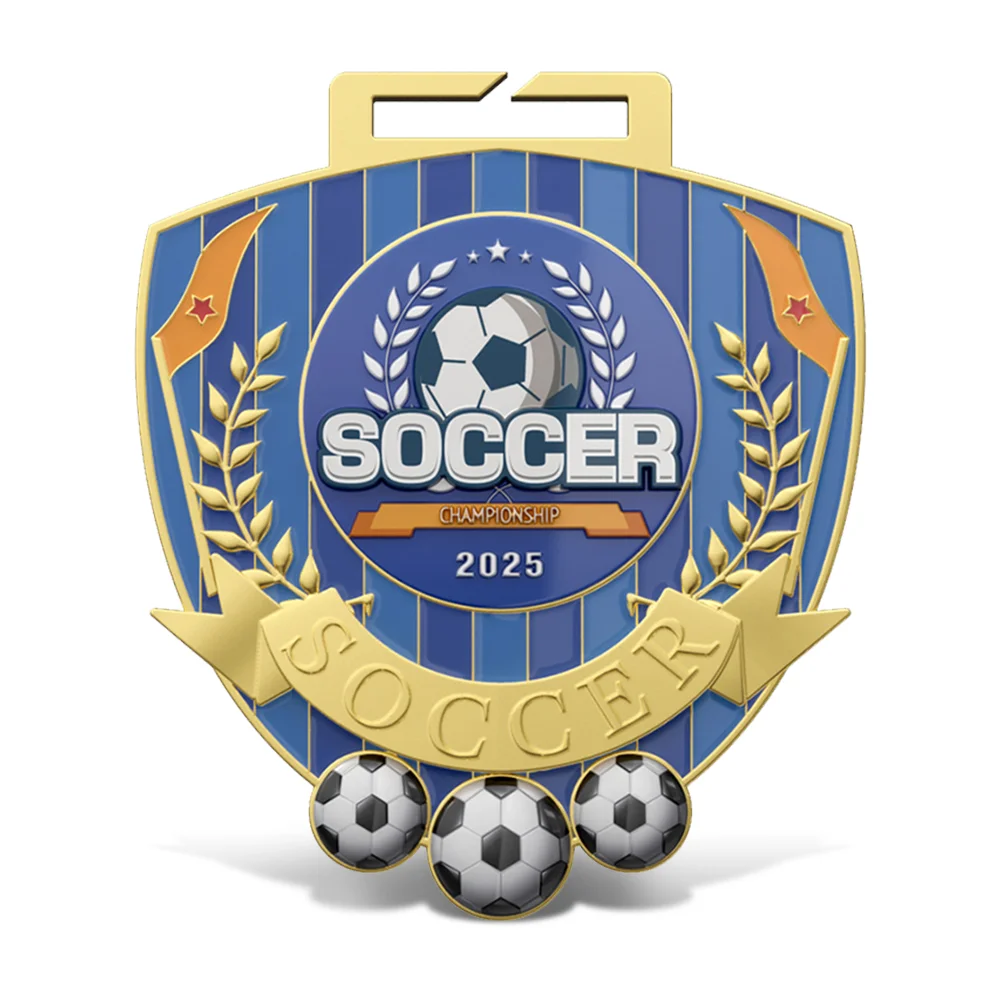 UV Printed Soccer Medals