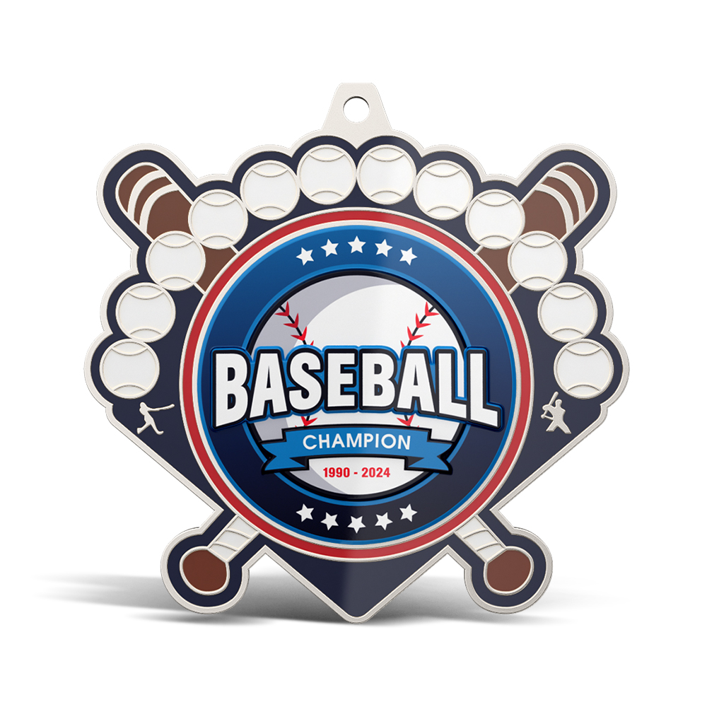 UV Printed Baseball Medals