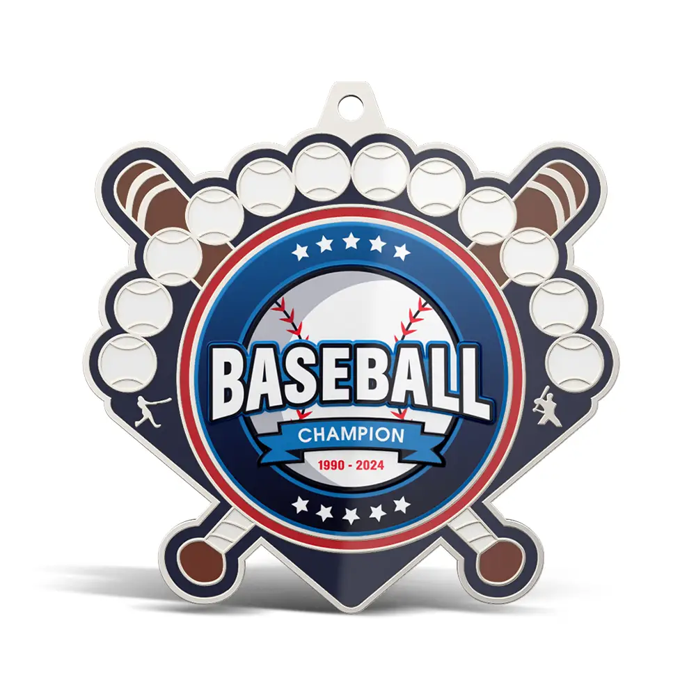 UV Printed Baseball Medals