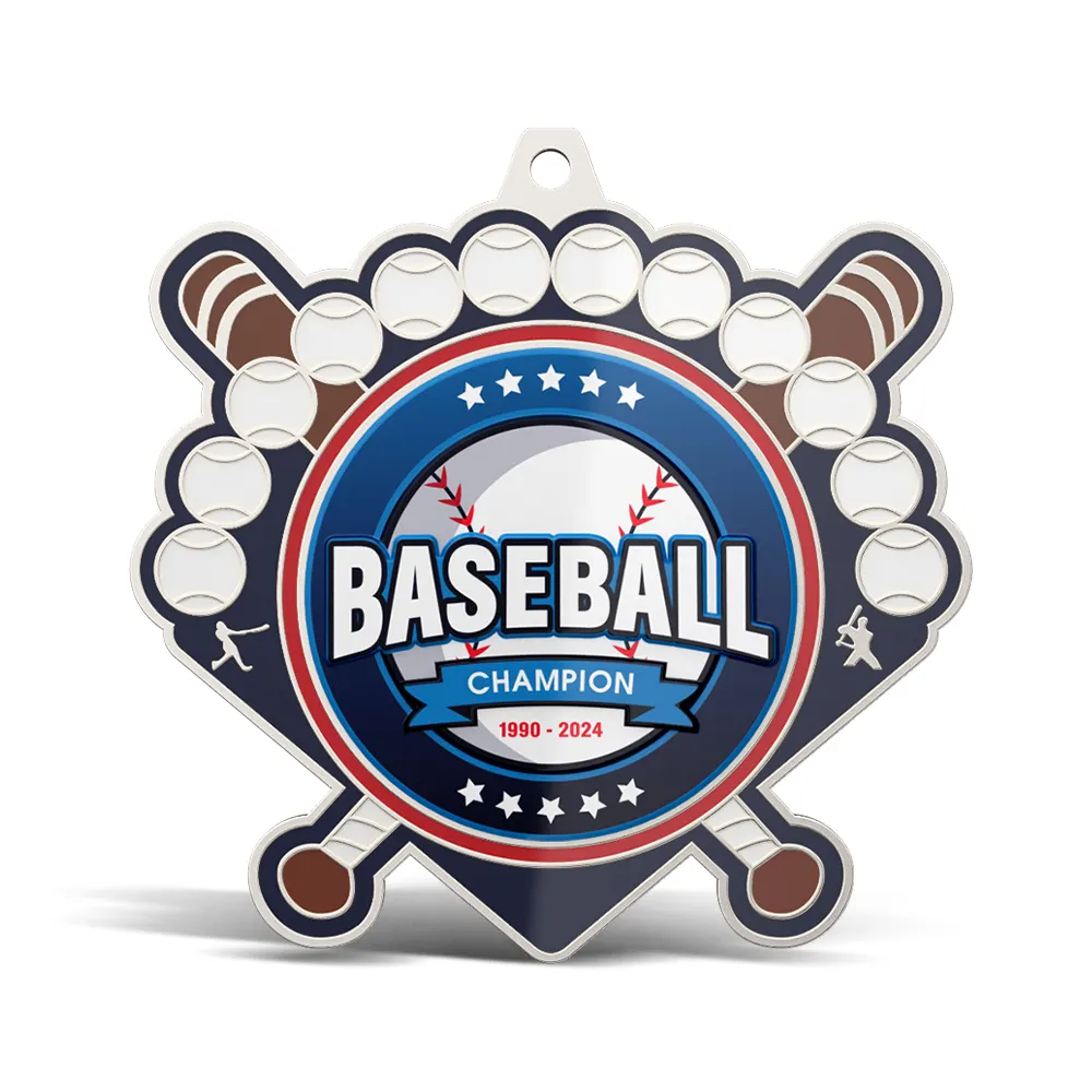 UV Printed Baseball Medals
