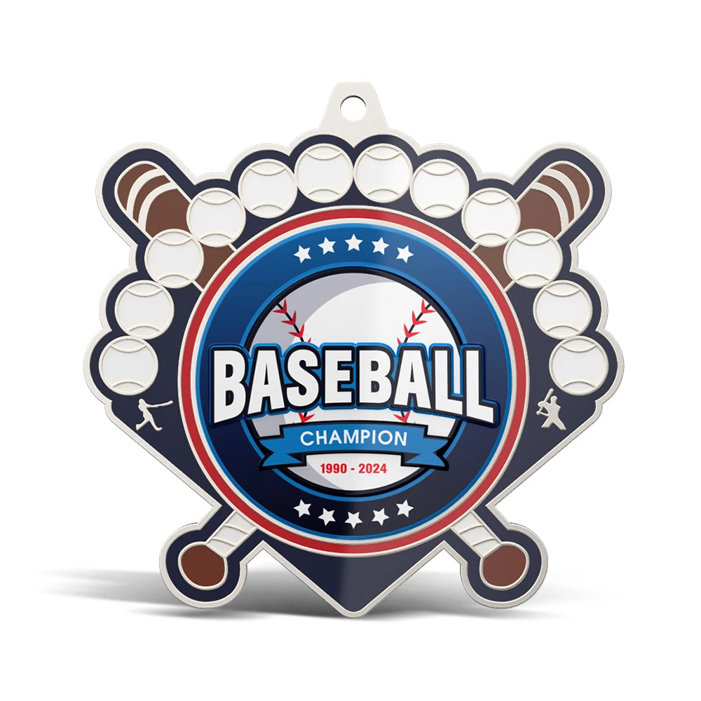 UV Printed Baseball Medals