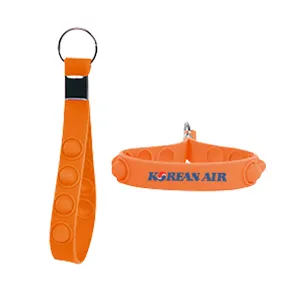 Personalized wristlet keychain