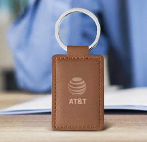 Customised leather keychain for brand