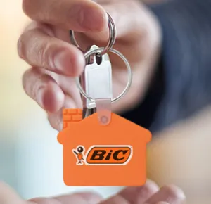 custom house shape key tags for real estate gifts