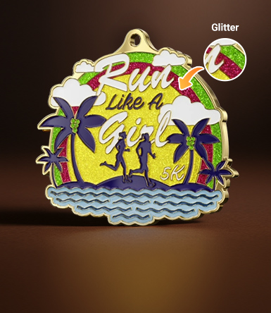 glitter medal