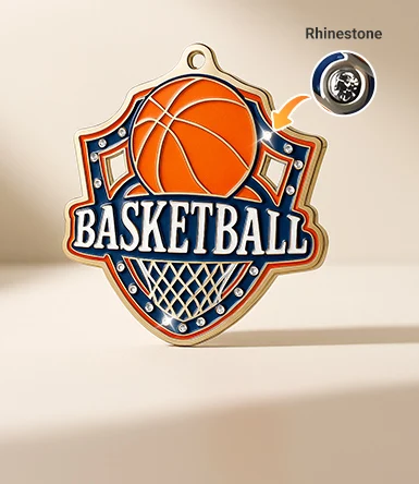 rhinrstone medals