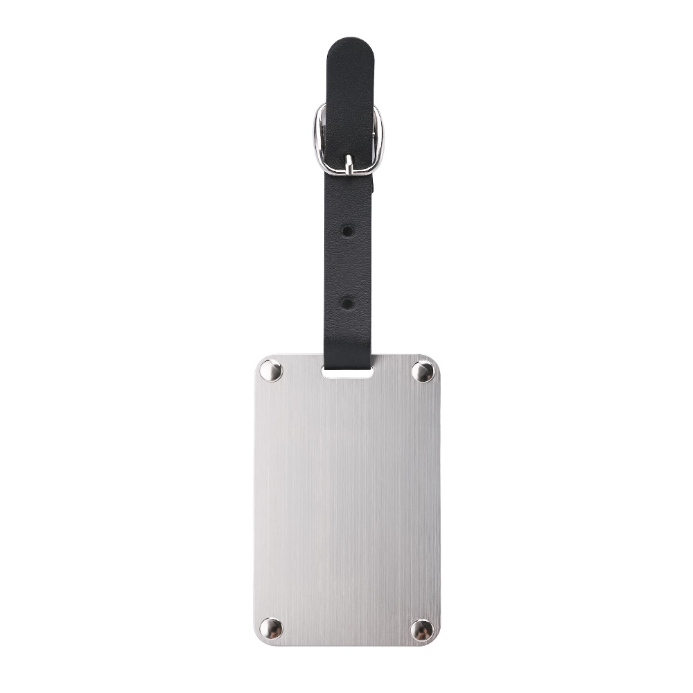Brushed Silver Tone Stainless Steel Luggage Tag Free Shipping Brushed Silver Tone Stainless Steel Luggage Tag Free Shipping