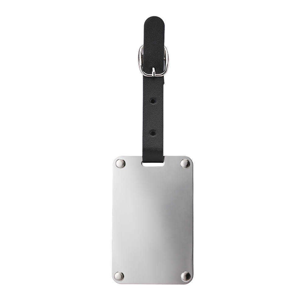 Polished Silver Tone Stainless Steel Luggage Tag Free Shipping Polished Silver Tone Stainless Steel Luggage Tag Free Shipping