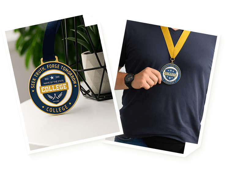 custom garduation medal
