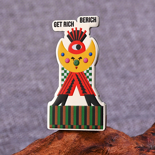 Custom Be Rich Rush Pins