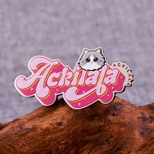 Custom Cute Cat Rush Pins in Bulk