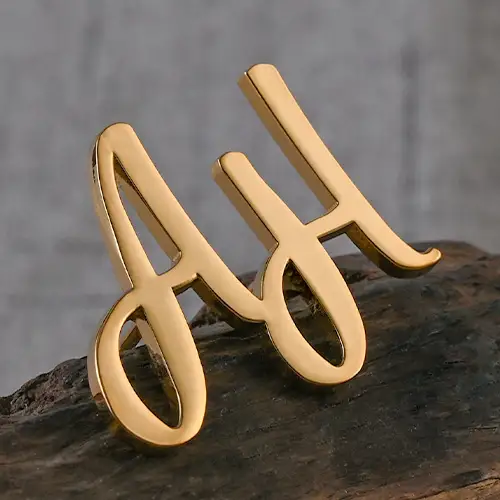 AH Monogram Cut-out Pins