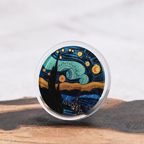 Acrylic Starry Night Pins Acrylic Starry Night Pins