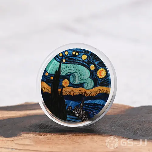 Acrylic Starry Night Pins Acrylic Starry Night Pins