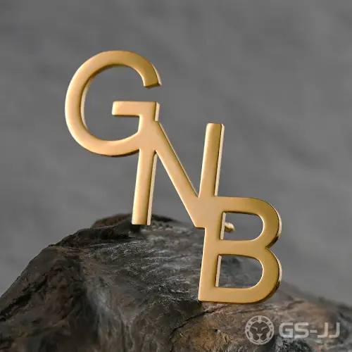 Custom GNB Monogram Cut-out Pins Custom GNB Monogram Cut-out Pins