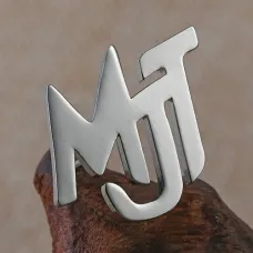 Custom MJT Monogram Cut-out Pins