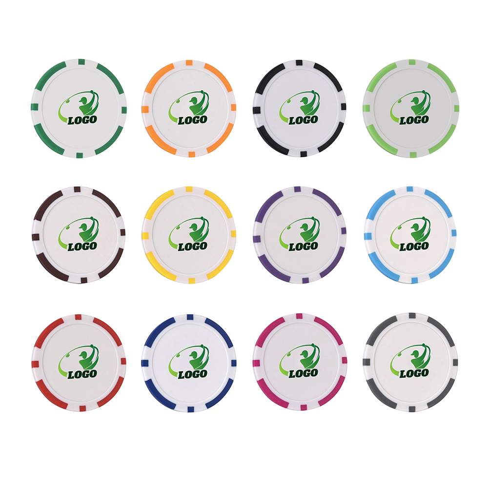 Group Shot of Personalized ABS Ball Marker with Stickers Group Shot of Personalized ABS Ball Marker with Stickers