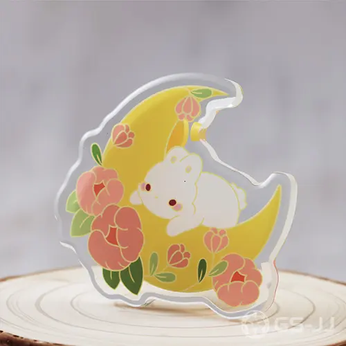 Personalized Moon Bunny Acrylic Pins Personalized Moon Bunny Acrylic Pins