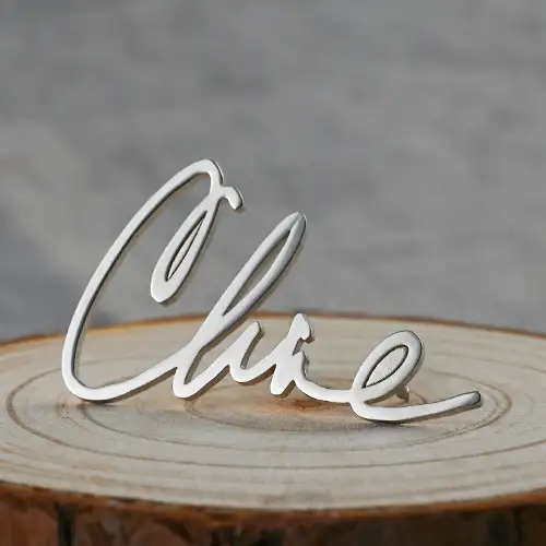 Personalized Script Cut-out Pins
