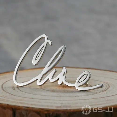 Personalized Script Cut-out Pins Personalized Script Cut-out Pins