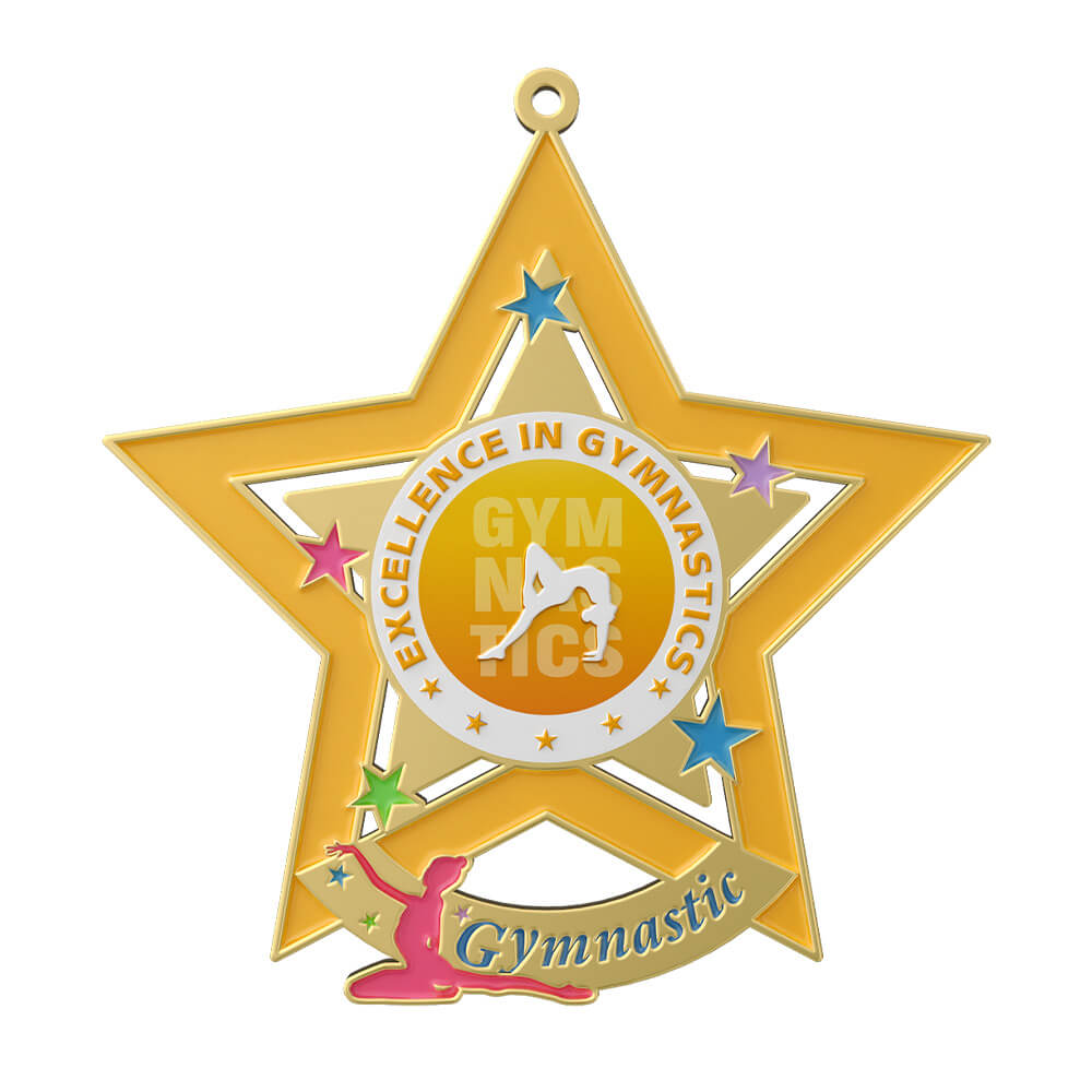 Excellence in Gymnastics Star Medal front