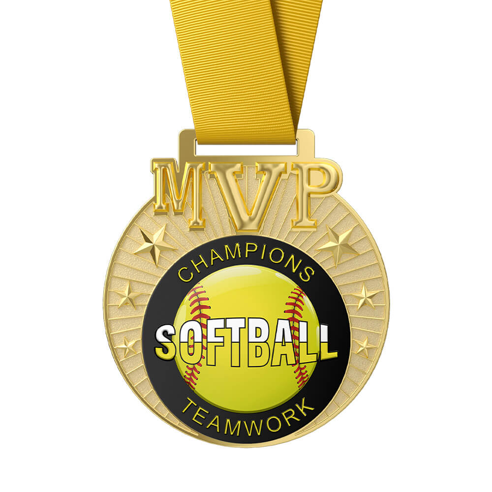 MVP Softball Medal with ribbon