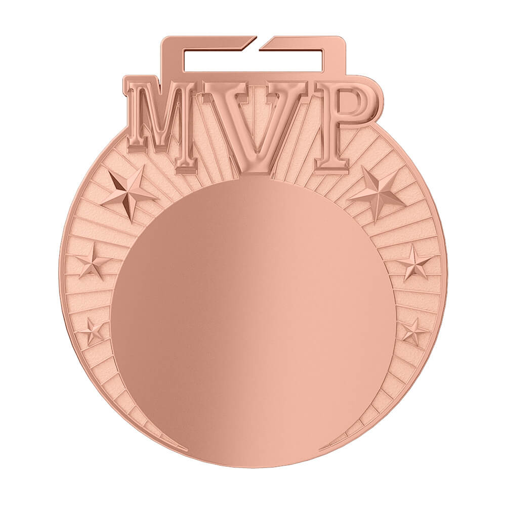 MVP Softball Medal Shiny Copper
