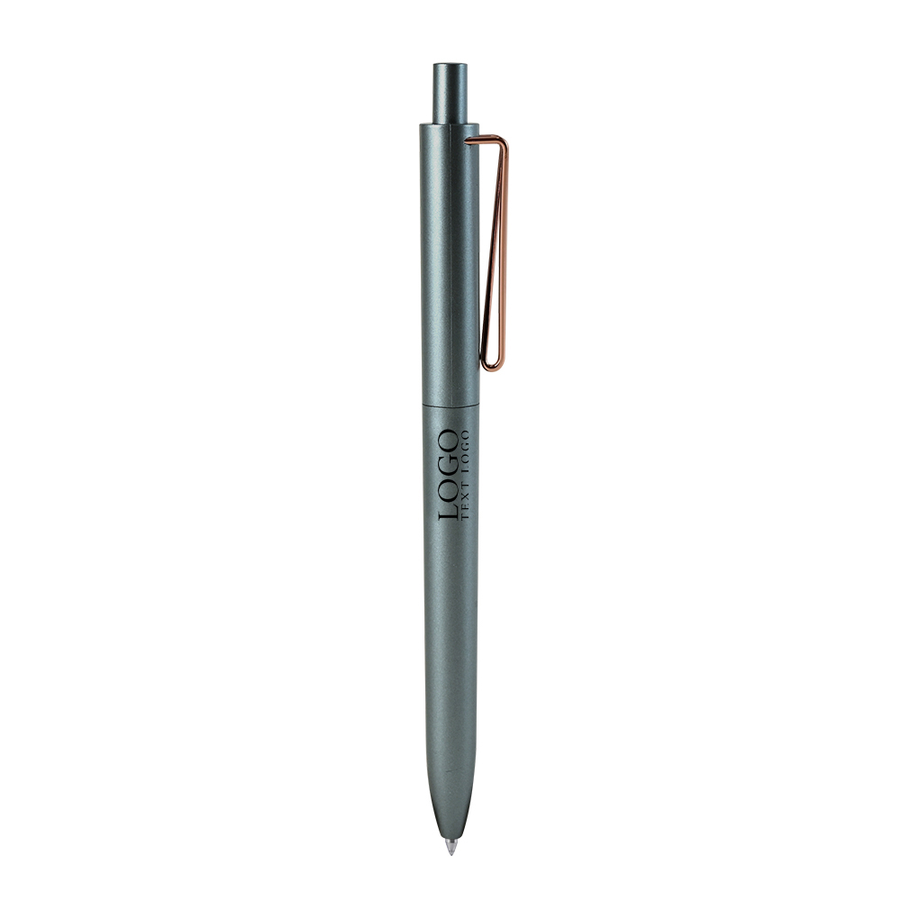 Customizable Matte Color High-end Click Pen blue with logo