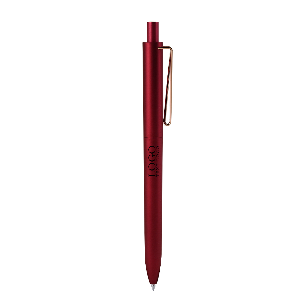 Customizable Matte Color High-end Click Pen red with logo