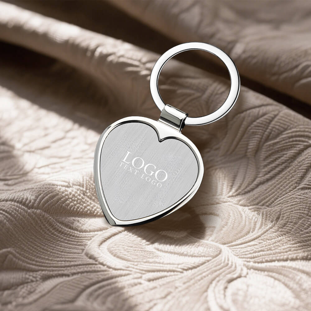 Heart Metal Key Chain Group Logo