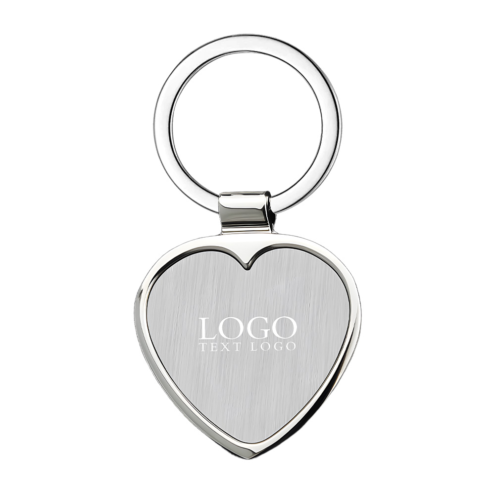 Heart Metal Key Chain Logo