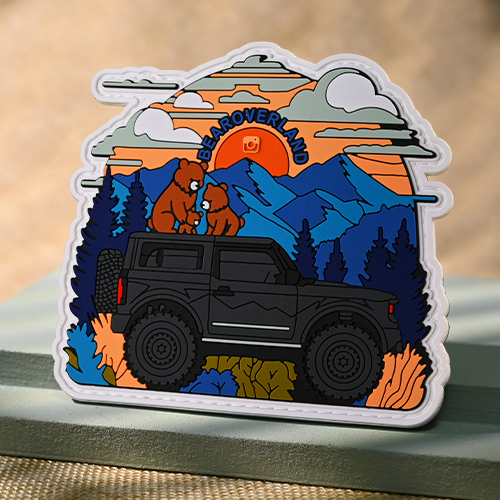 Three Bears Off-Road Vehicle PVC Patches