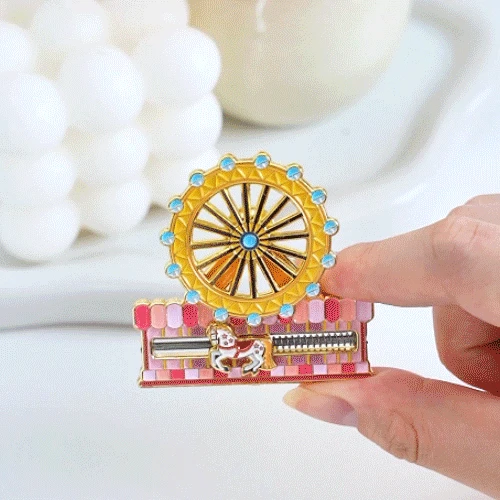 Sweet Ferris Wheel and Carousel Custom Pins