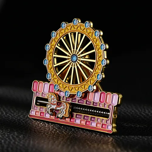Sweet Ferris Wheel and Carousel Custom Pins