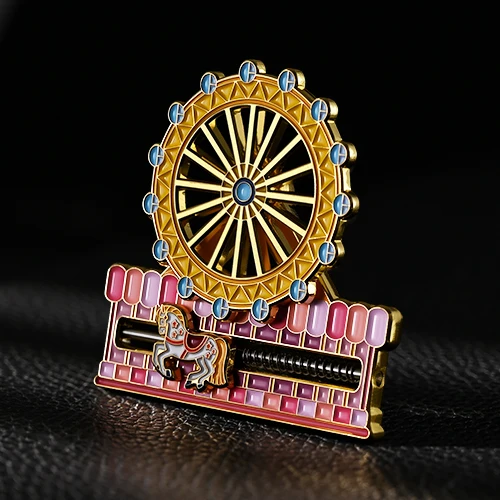 Sweet Ferris Wheel and Carousel Custom Pins