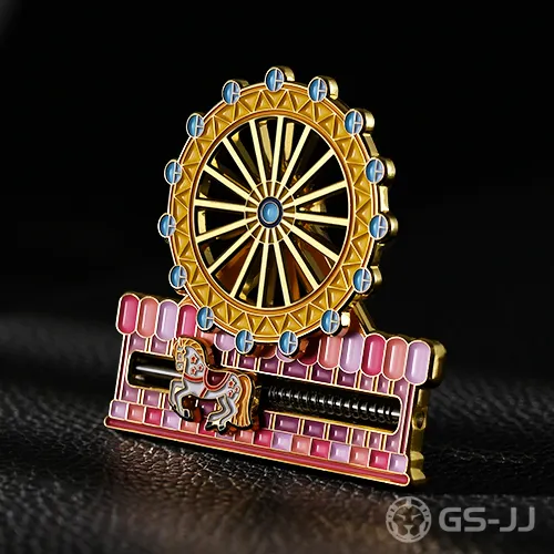Sweet Ferris Wheel and Carousel Custom Pins Sweet Ferris Wheel and Carousel Custom Pins
