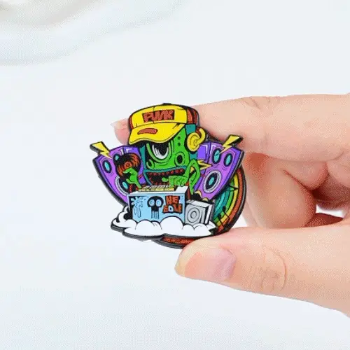 Custom Electro-Monster Rotary Soft Enamel Pins