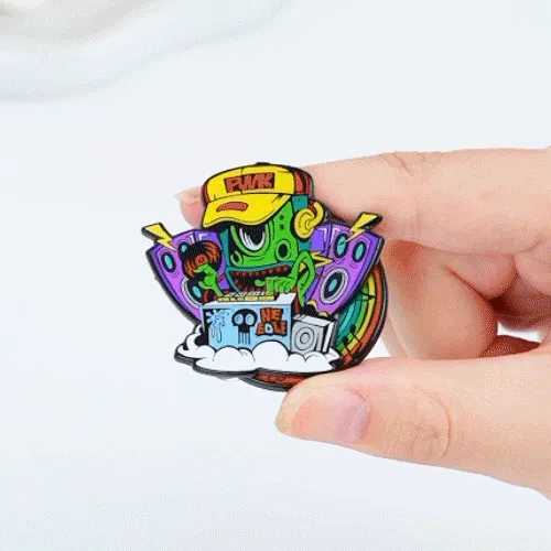 Custom Electro-Monster Rotary Soft Enamel Pins