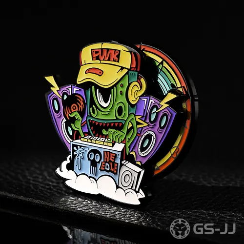 Custom Electro-Monster Rotary Soft Enamel Pins Custom Electro-Monster Rotary Soft Enamel Pins