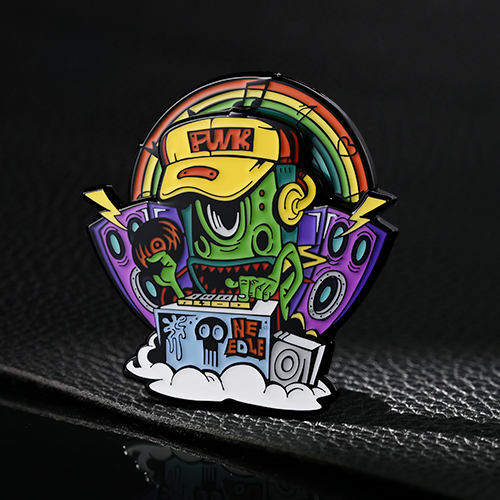 Custom Electro-Monster Rotary Soft Enamel Pin