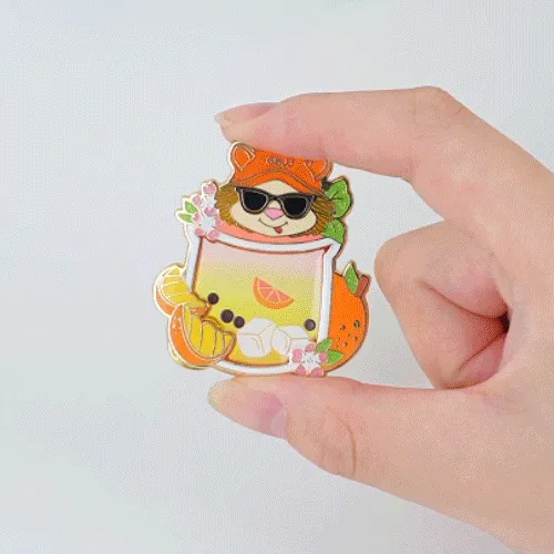 Custom Fruity Lion Hard Enamel Pins