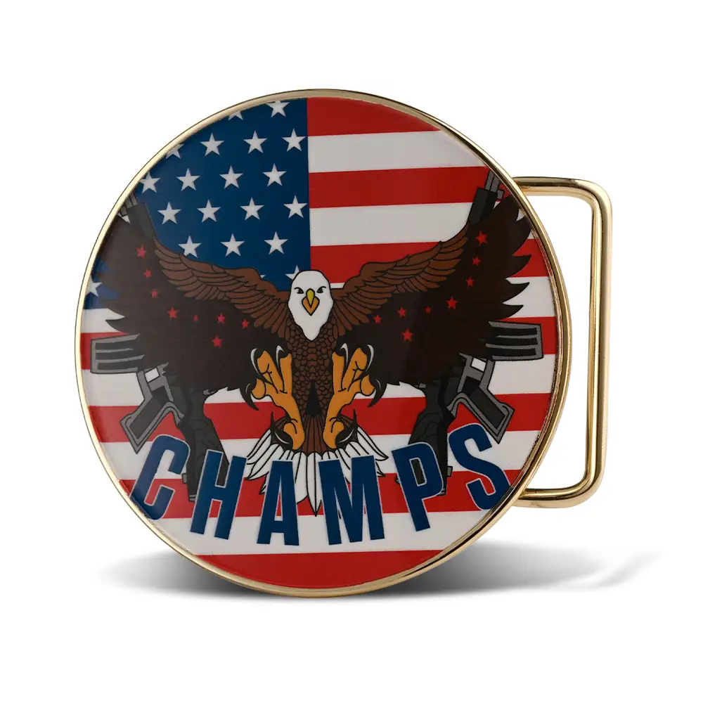 Circle UV Printed Belt Buckles