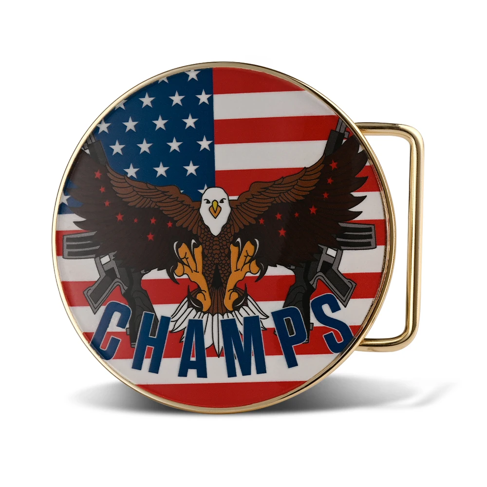 Circle UV Printed Belt Buckles