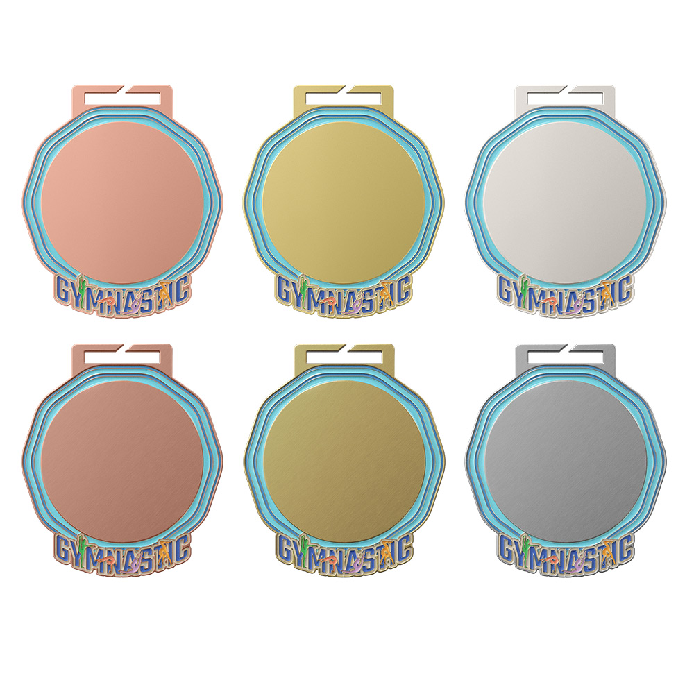 Blue Gradient Gymnastics 1st Place Octagonal Medal All Blue Gradient Gymnastics 1st Place Octagonal Medal All